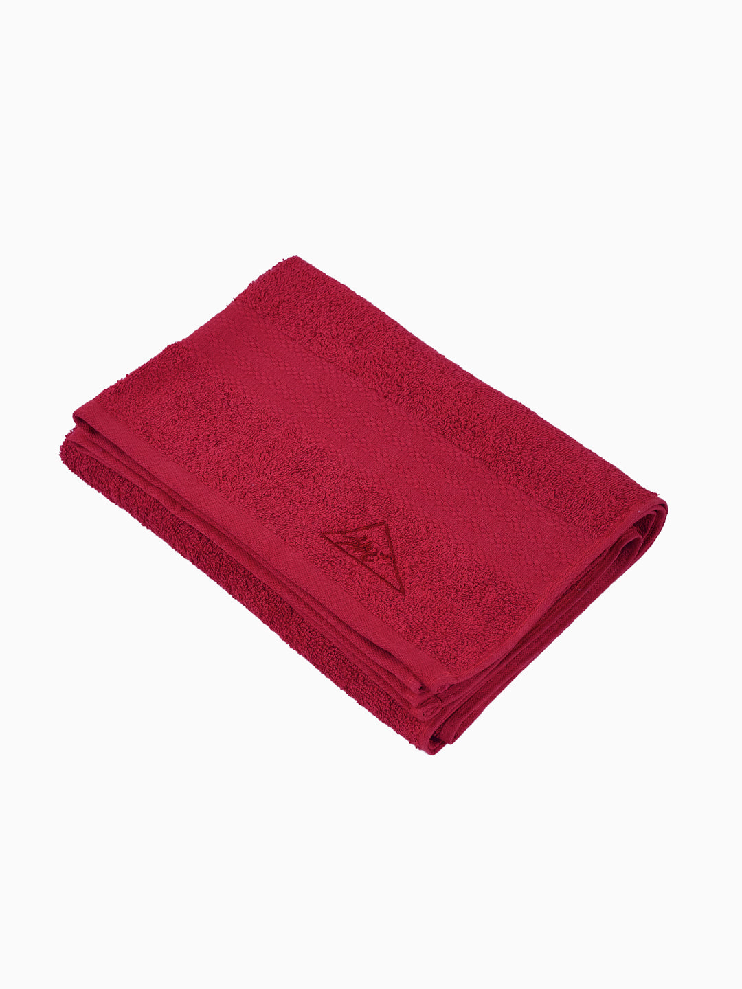 Essential Rose Red 100% Cotton Solid 380 GSM Bath Towel Jazz Small 1 Pc Pvc Pack