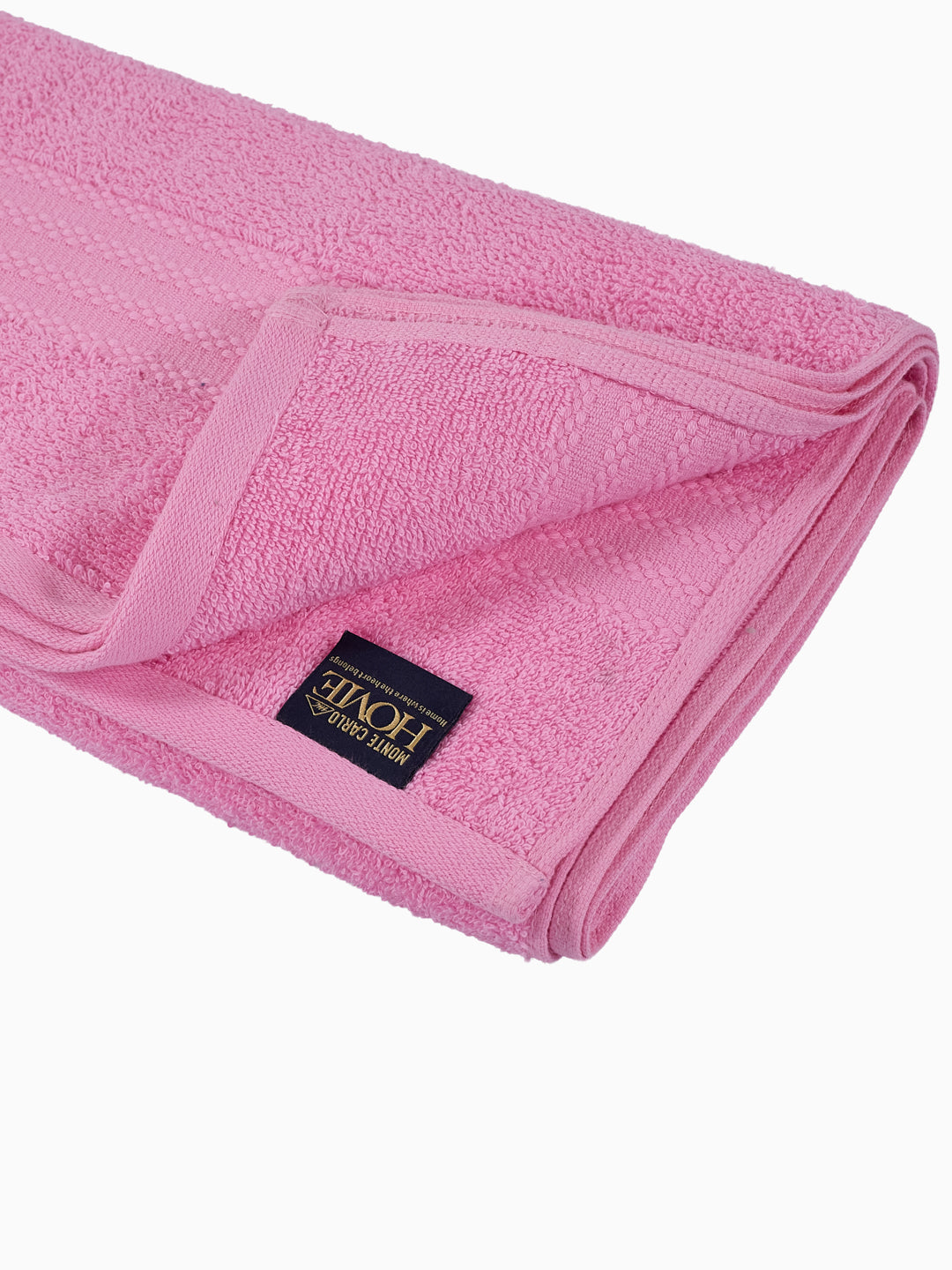 Essential Light Pink 100% Cotton Solid 380 GSM Bath Towel Jazz Small 1 Pc Pvc Pack