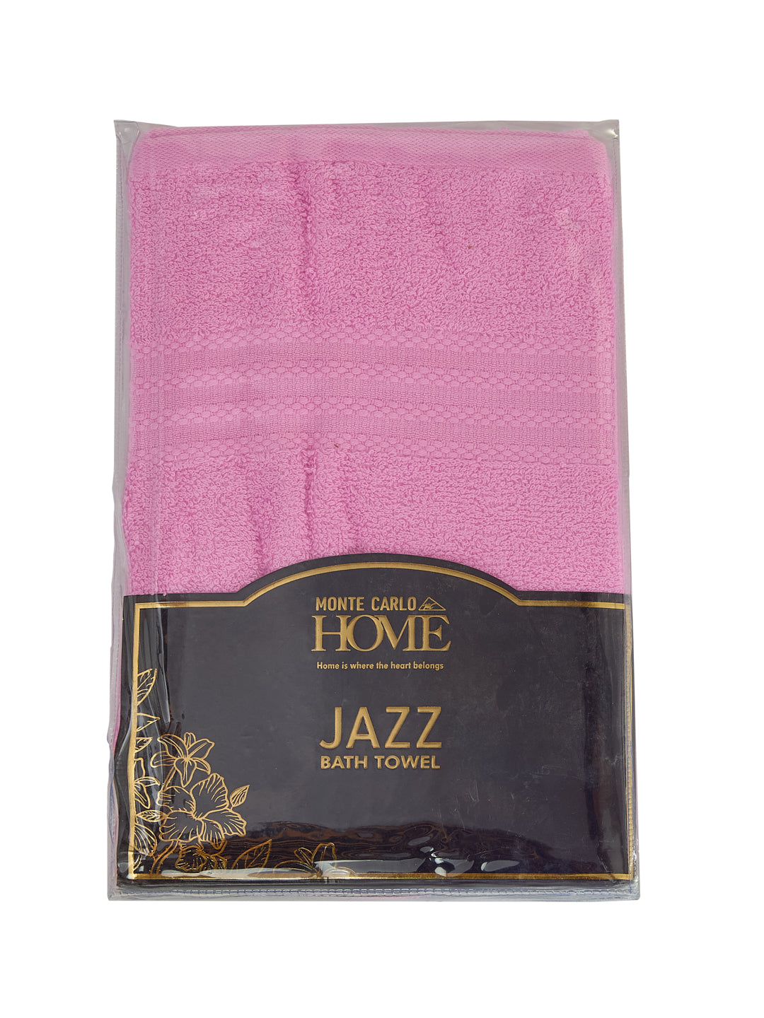 Essential Light Pink 100% Cotton Solid 380 GSM Bath Towel Jazz Small 1 Pc Pvc Pack
