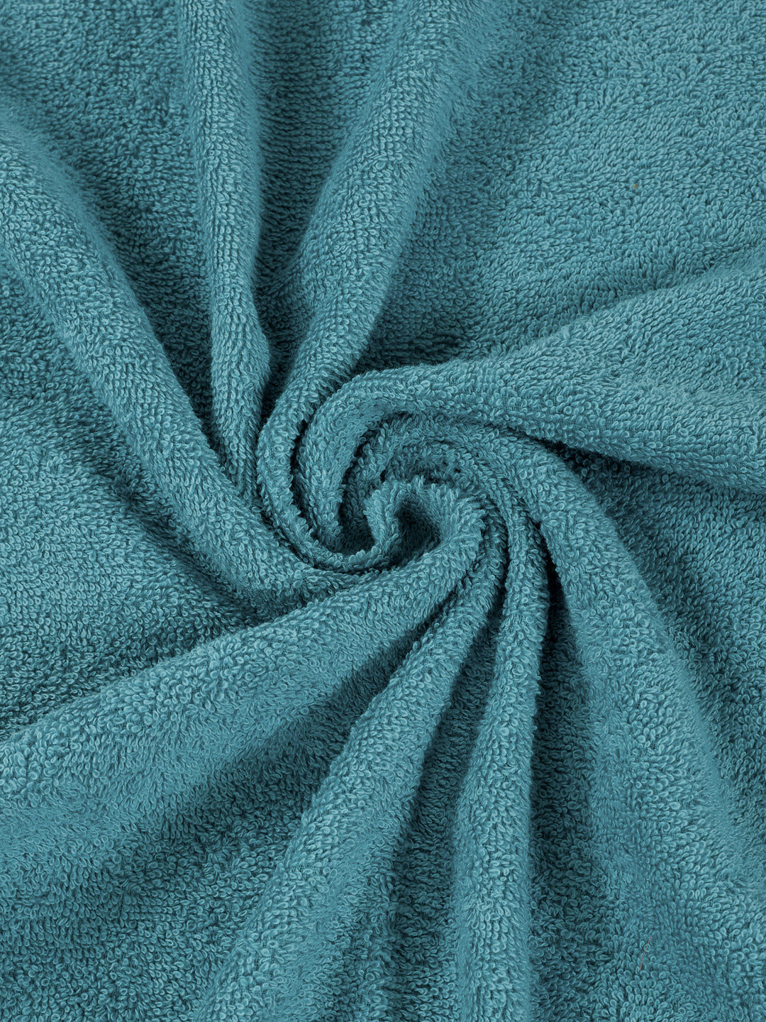 Essential Aqua Blue 100% Cotton Solid 380 GSM Bath Towel Jazz Small 1 Pc Pvc Pack
