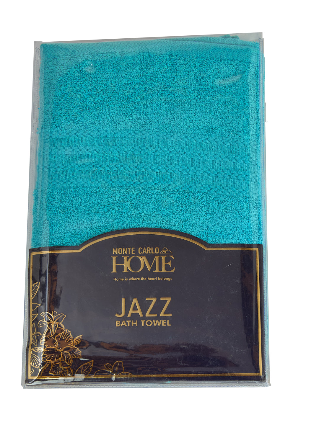 Essential Blue 100% Cotton Solid 380 GSM Bath Towel Jazz Small 1 Pc Pvc Pack