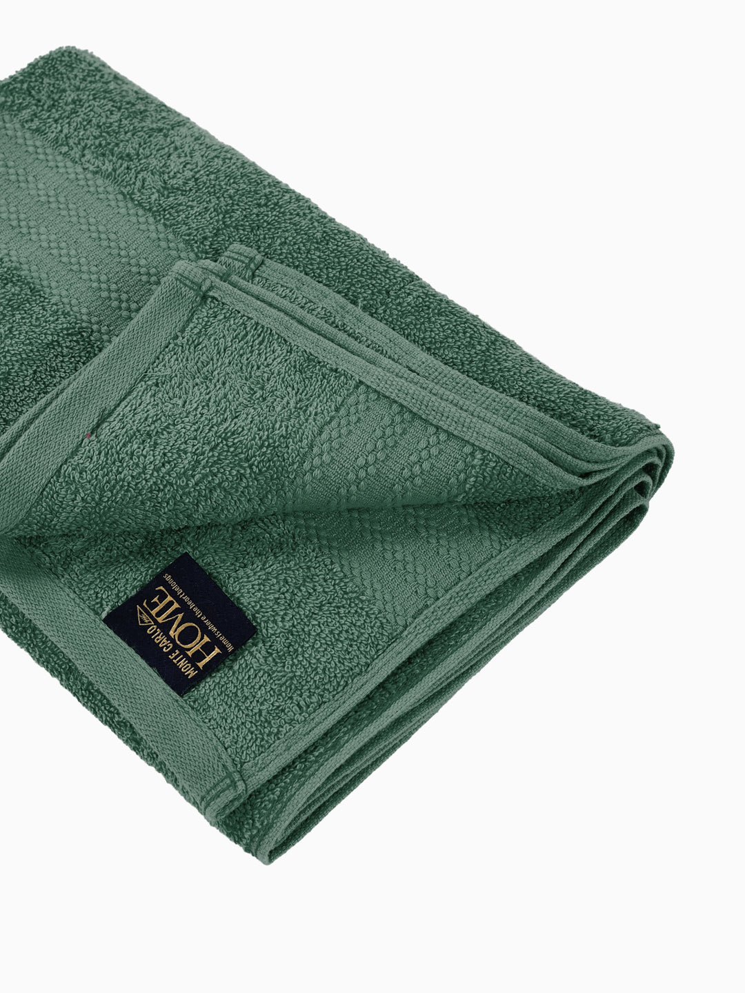 Essential Elm Green 100% Cotton Solid 380 GSM Bath Towel Jazz Small 1 Pc Pvc Pack