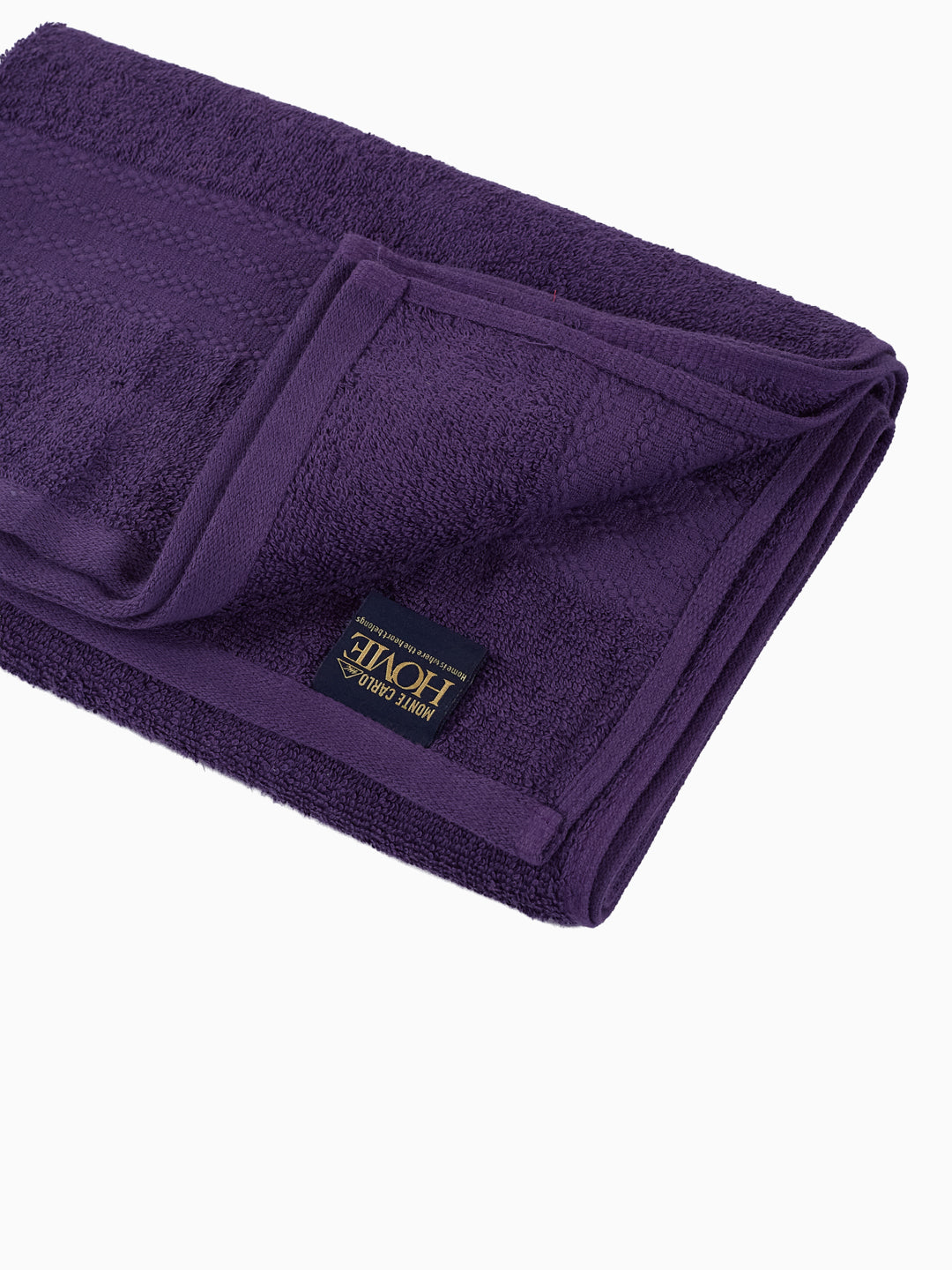 Essential Purple 100% Cotton Solid 380 GSM Bath Towel Jazz Small 1 Pc Pvc Pack