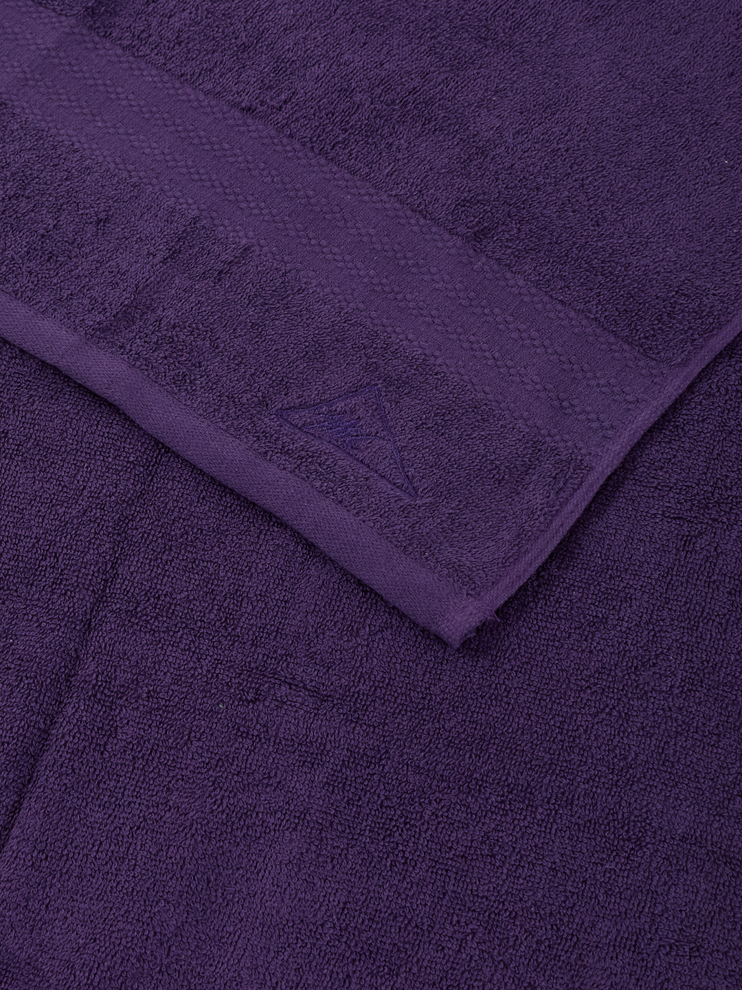 Essential Purple 100% Cotton Solid 380 GSM Bath Towel Jazz Small 1 Pc Pvc Pack
