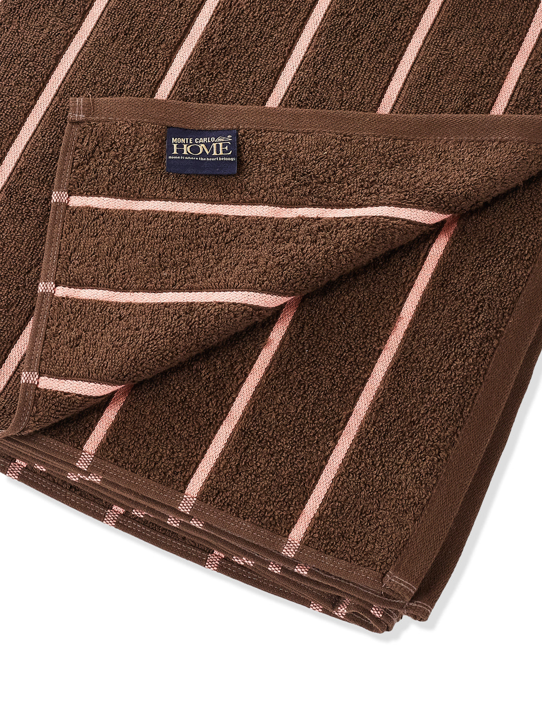 Coral & Brown 100% Cotton Solid 480 GSM Bath Towel King & Queen 2 Pc Set Gifting Box Pack