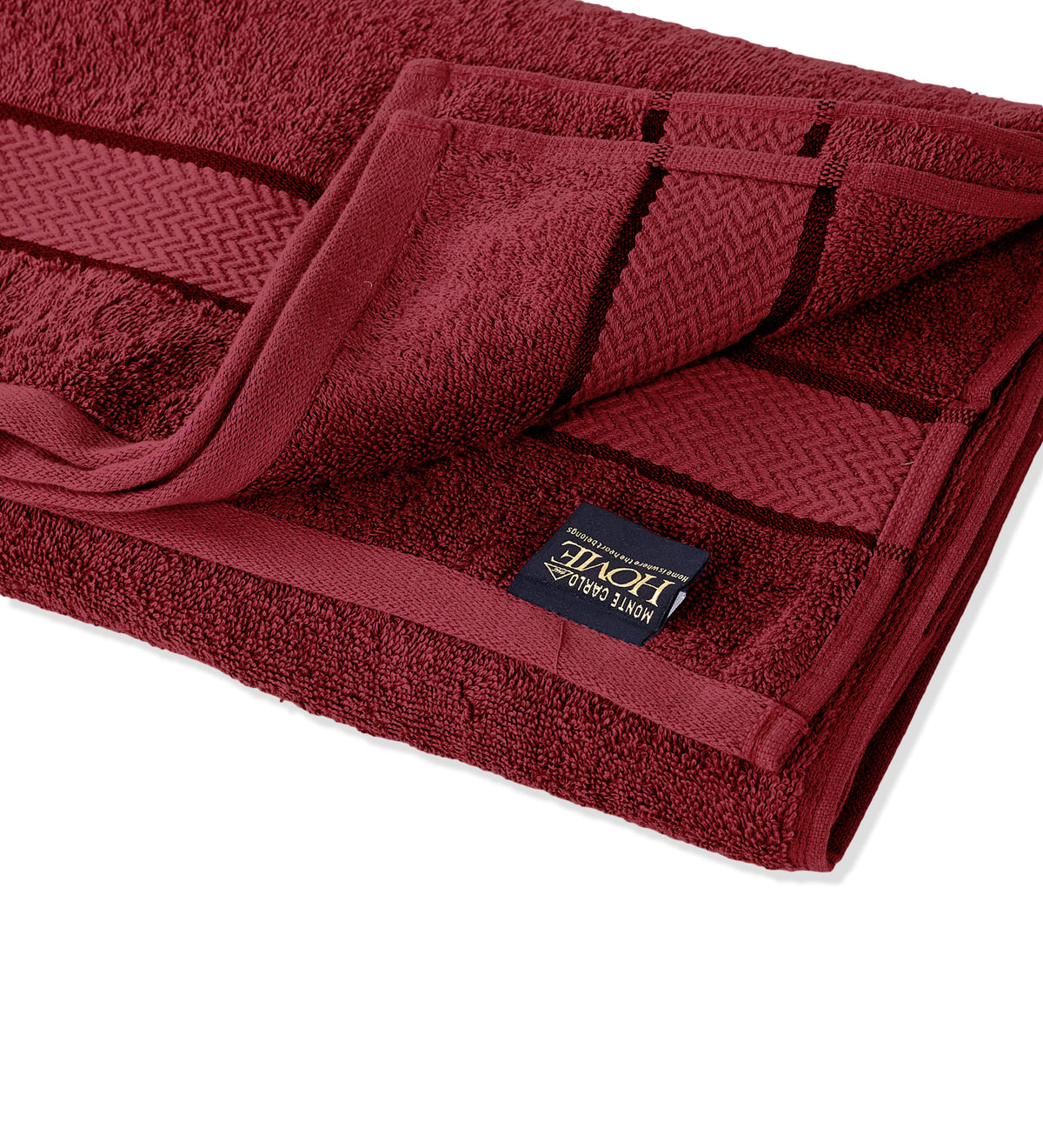 Maroon Pure Cotton Solid 450 GSM Bath Towel 1 Piece (Oasis Collection)