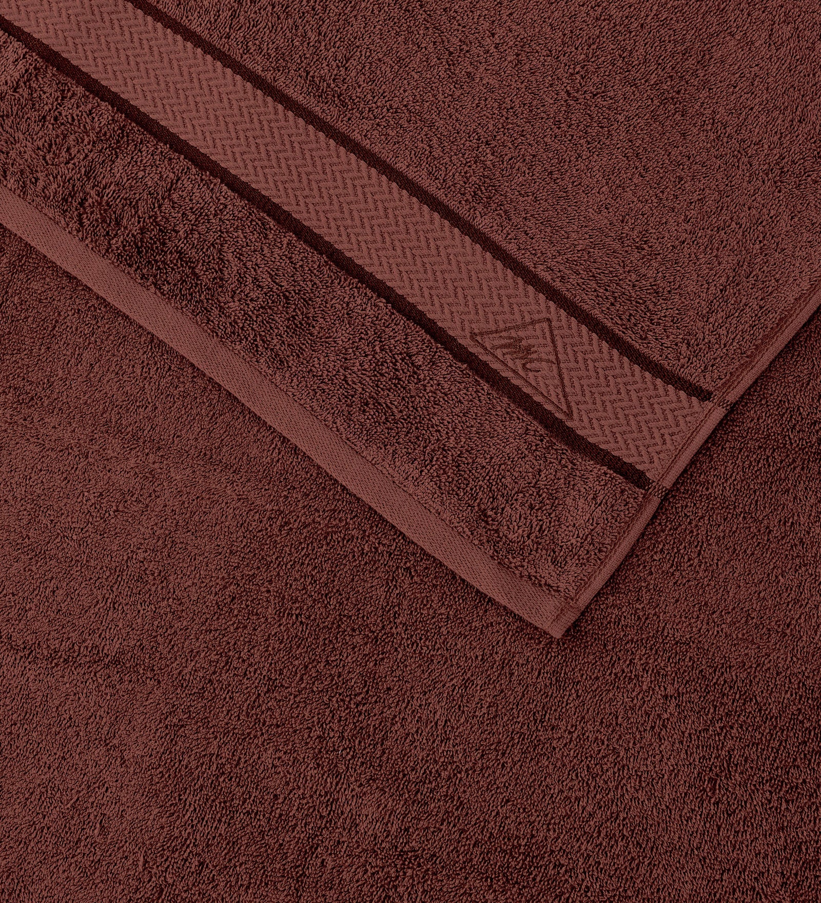 Dusty Brown Pure Cotton Solid 450 GSM Bath Towel 1 Piece (Oasis Collection)