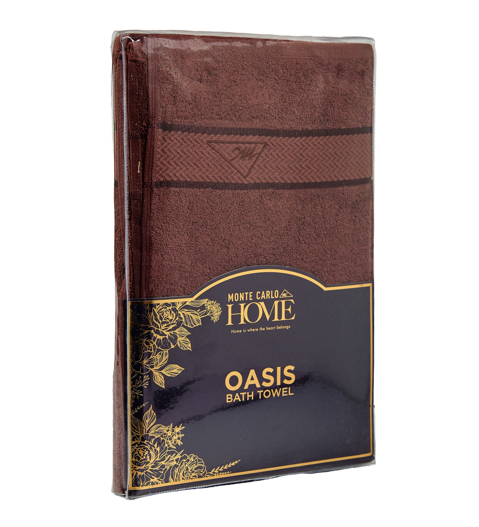 Dusty Brown Pure Cotton Solid 450 GSM Bath Towel 1 Piece (Oasis Collection)