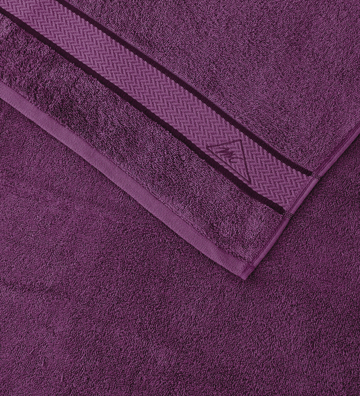 Purple Pure Cotton Solid 450 GSM Bath Towel 1 Piece (Oasis Collection)
