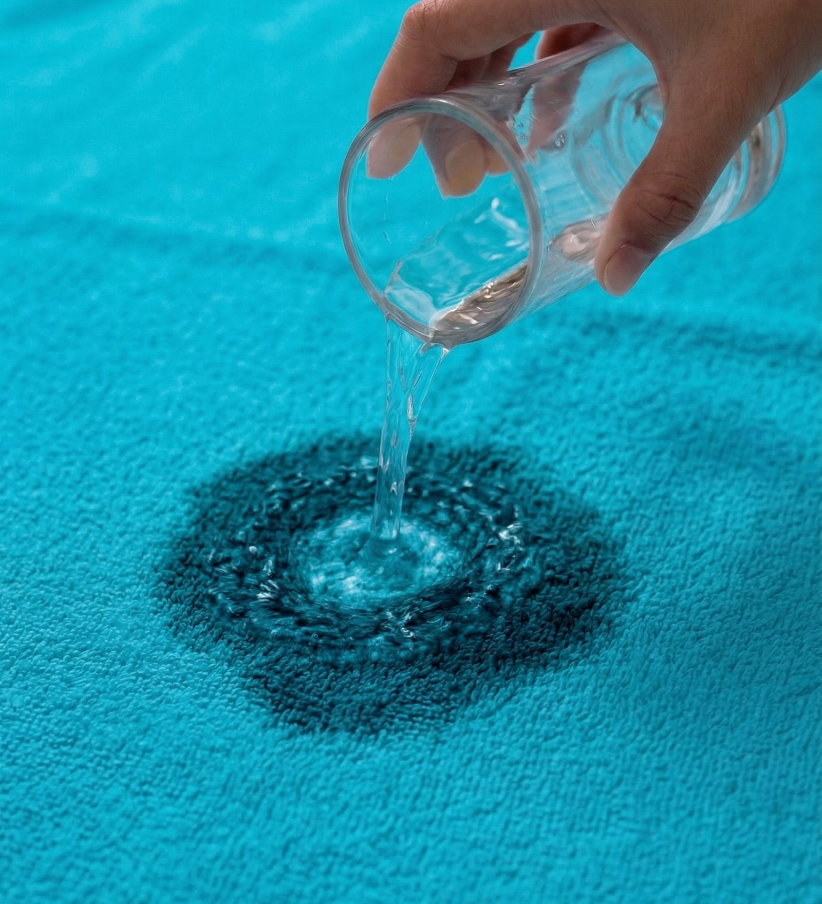 Aqua Blue Pure Cotton Solid 450 GSM Bath Towel 1 Piece (Oasis Collection)