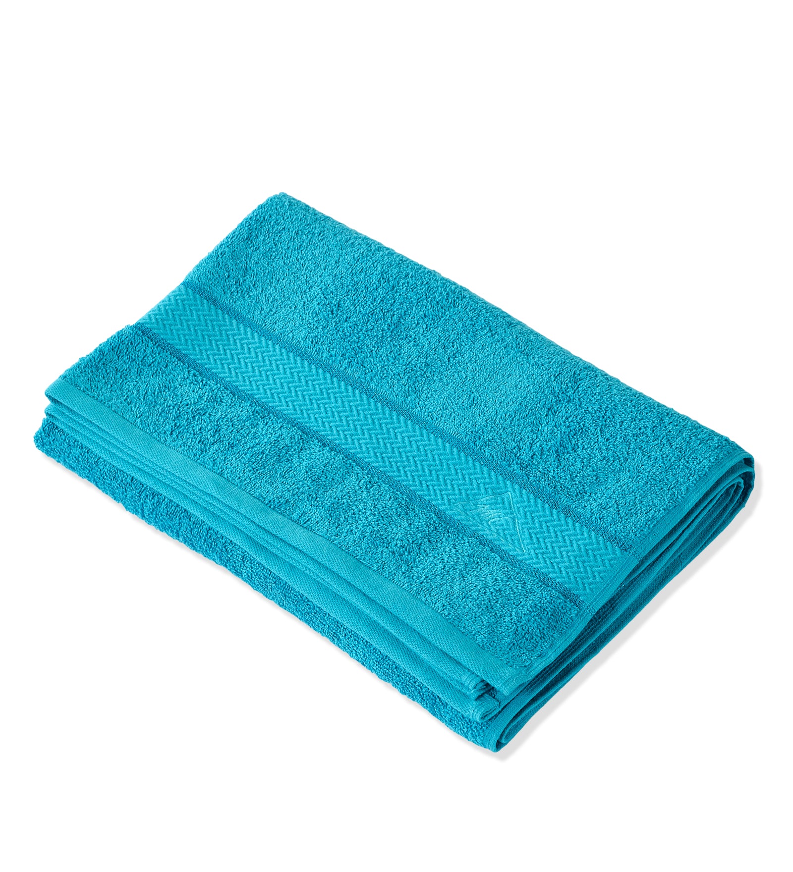 Aqua Blue Pure Cotton Solid 450 GSM Bath Towel 1 Piece (Oasis Collection)