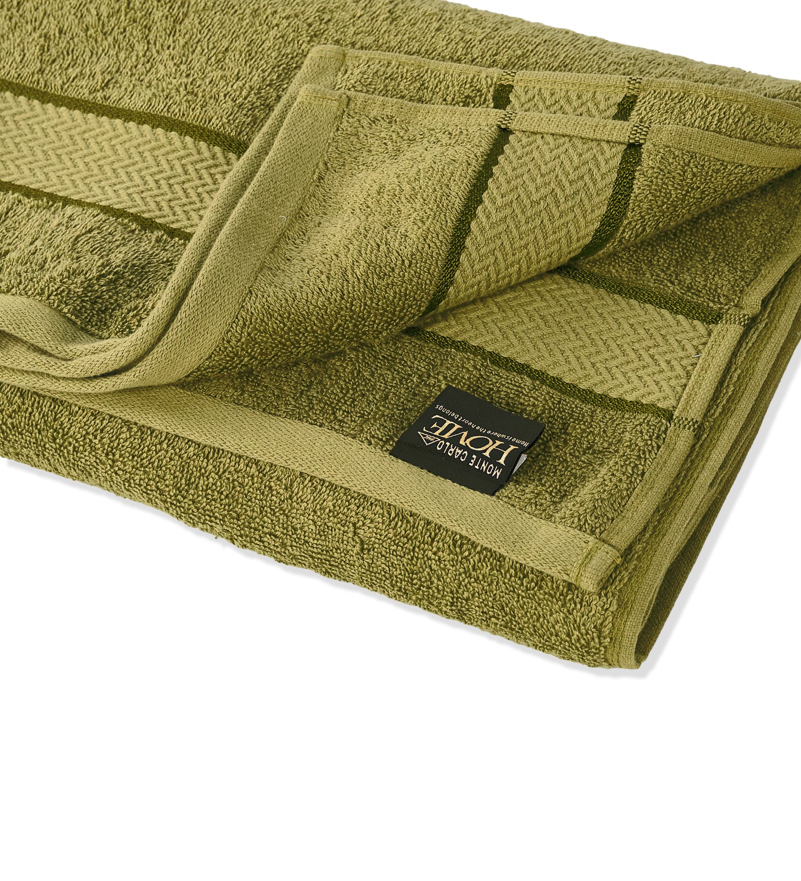 Olive Pure Cotton Solid 450 GSM Bath Towel 1 Piece (Oasis Collection)