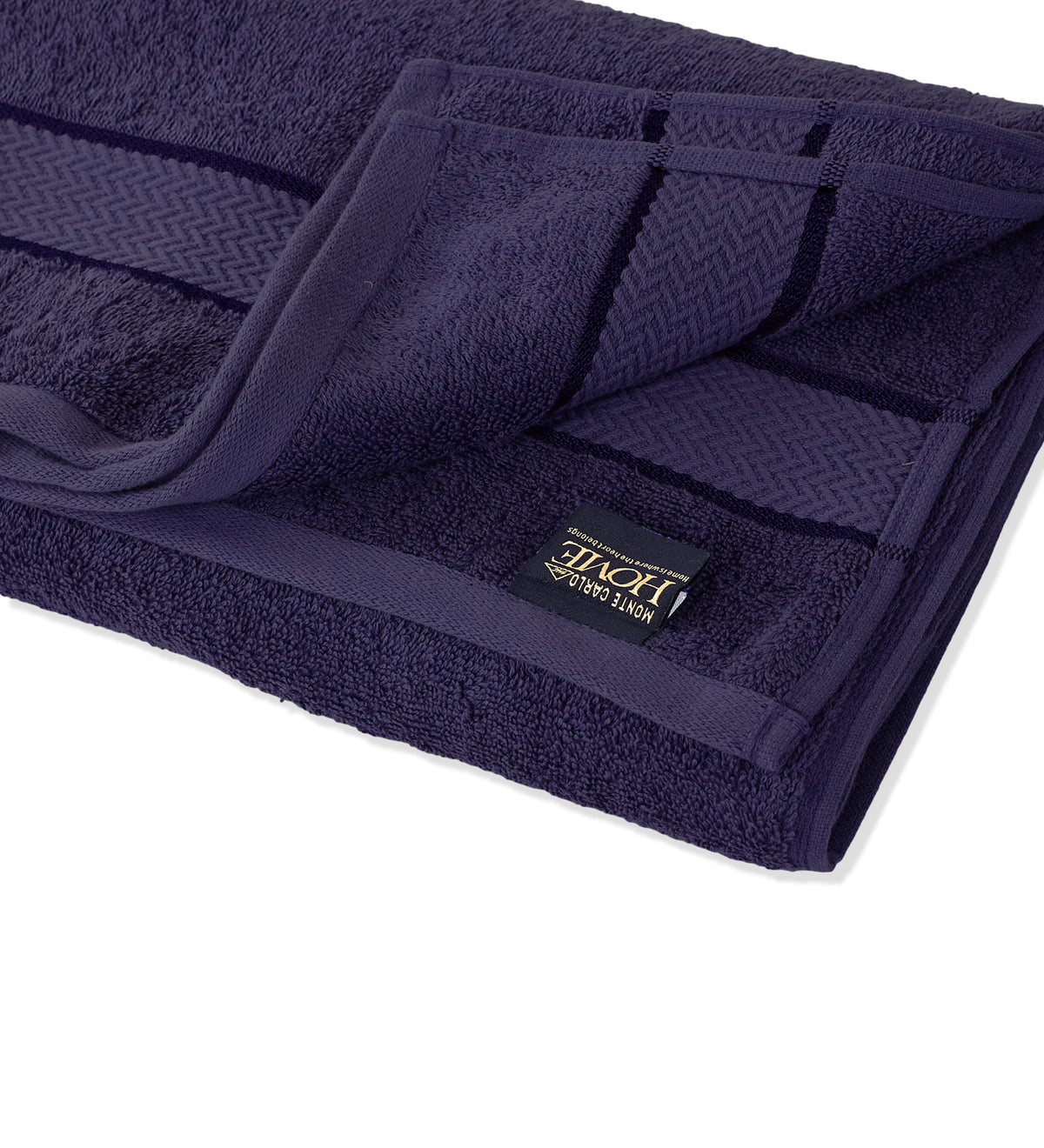 Navy Blue Pure Cotton Solid 450 GSM Bath Towel 1 Piece (Oasis Collection)