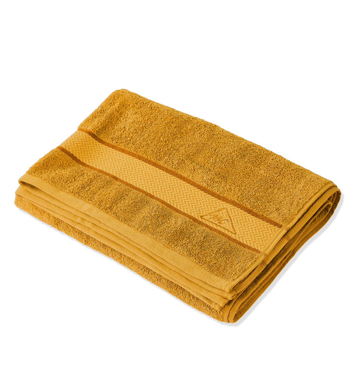 Mustard Pure Cotton Solid 450 GSM Bath Towel 1 Piece (Oasis Collection)