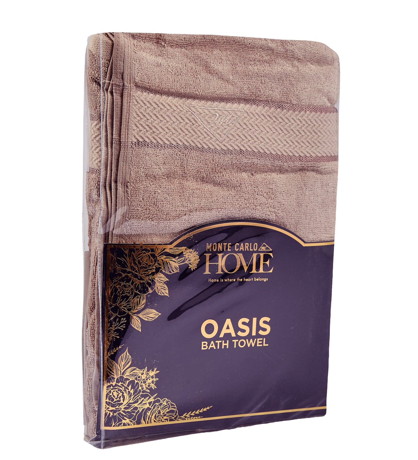 Peach Pure Cotton Solid 450 GSM Bath Towel 1 Piece (Oasis Collection)