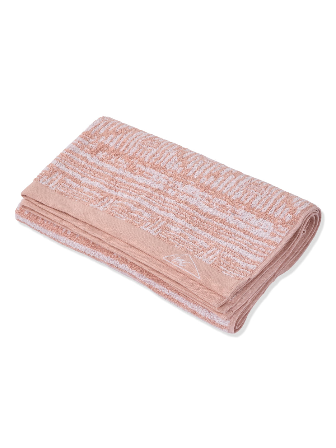 Premium Dusty Rose 100% Cotton Self Design 525 GSM Bath Towel Santorini 1 Pc Pvc Pack