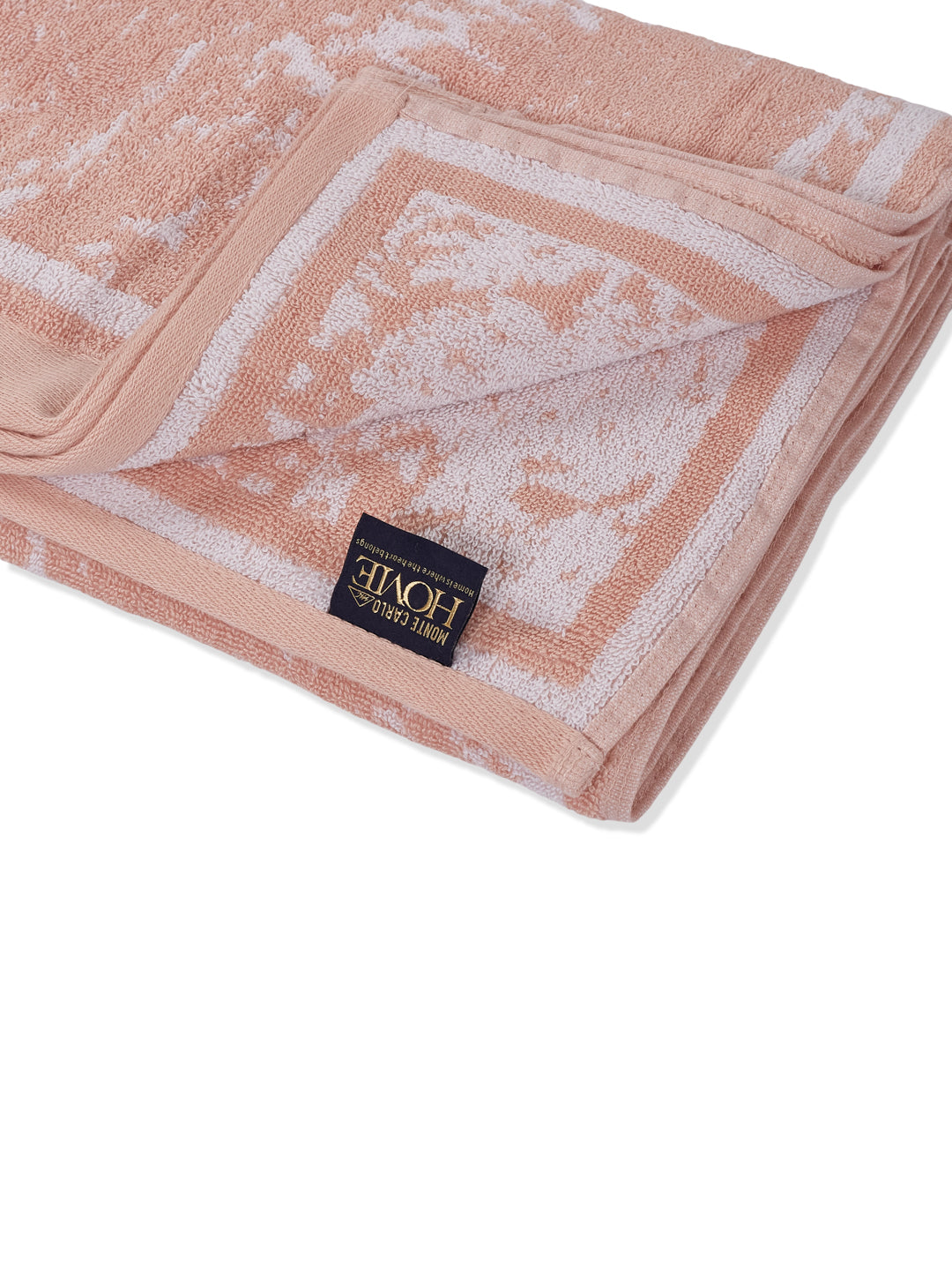 Premium Dusty Rose 100% Cotton Self Design 525 GSM Bath Towel Santorini 1 Pc Pvc Pack