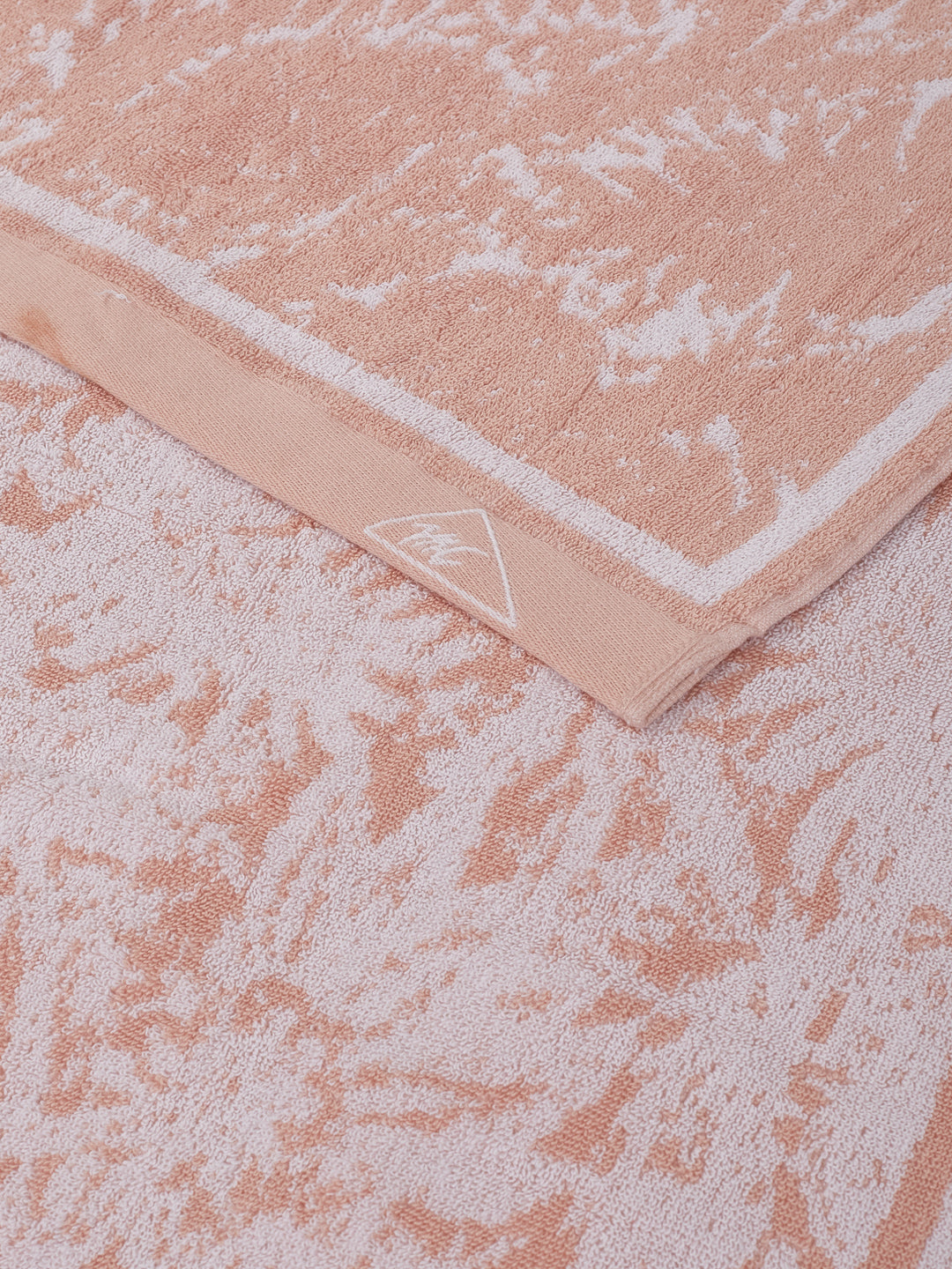Premium Dusty Rose 100% Cotton Self Design 525 GSM Bath Towel Santorini 1 Pc Pvc Pack