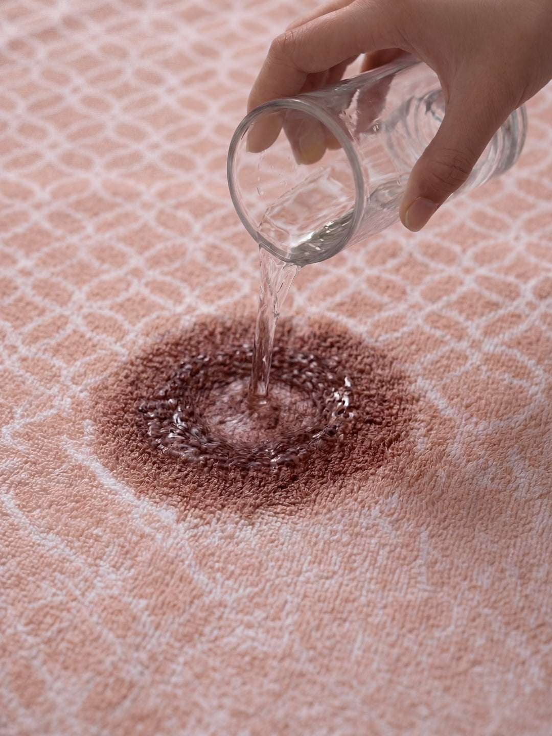 Premium Dusty Rose 100% Cotton Self Design 525 GSM Bath Towel Santorini 1 Pc Pvc Pack