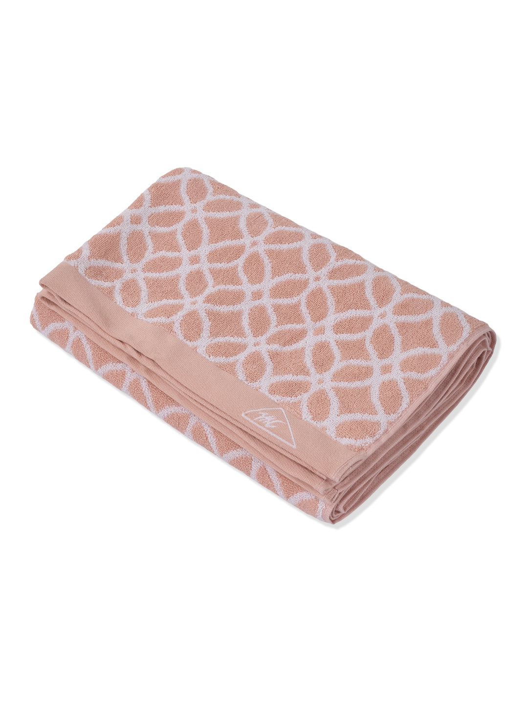 Premium Dusty Rose 100% Cotton Self Design 525 GSM Bath Towel Santorini 1 Pc Pvc Pack
