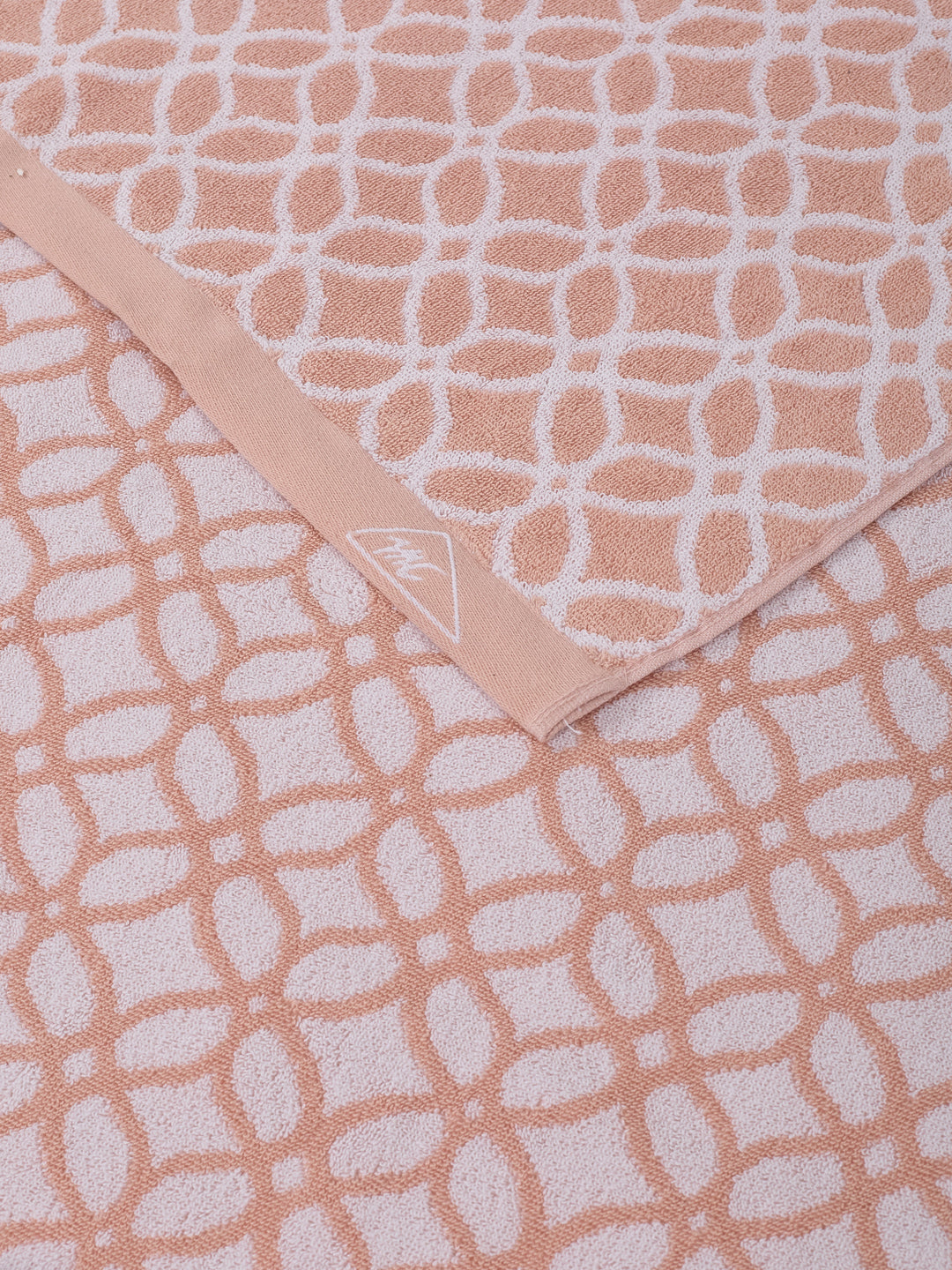Premium Dusty Rose 100% Cotton Self Design 525 GSM Bath Towel Santorini 1 Pc Pvc Pack