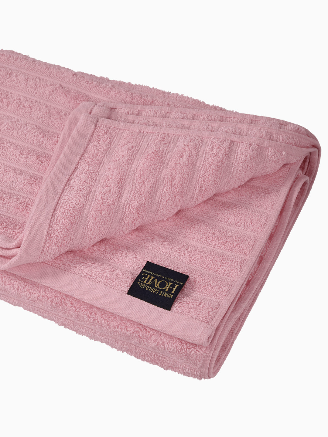 Pink & Peach 100% Cotton Solid 500 GSM Bath Towel Sensations 4 Pc Set Gifting Box Pack