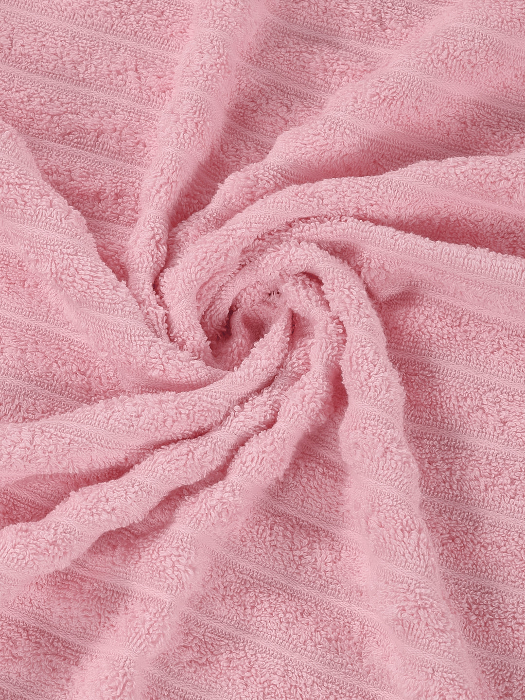Pink & Peach 100% Cotton Solid 500 GSM Bath Towel Sensations 4 Pc Set Gifting Box Pack