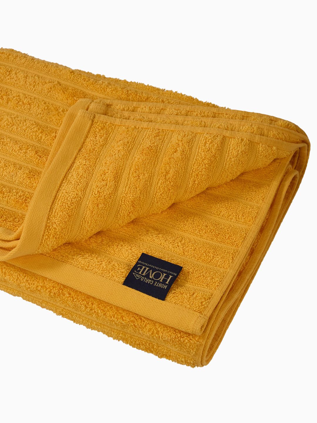 Orange & Yellow 100% Cotton Solid 500 GSM Bath Towel Sensations 4 Pc Set Gifting Box Pack