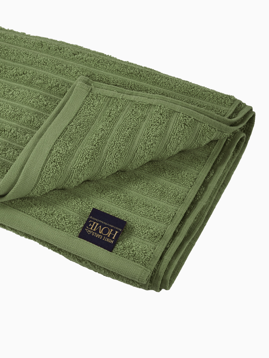 Green & Grey 100% Cotton Solid 500 GSM Bath Towel Sensations 4 Pc Set Gifting Box Pack