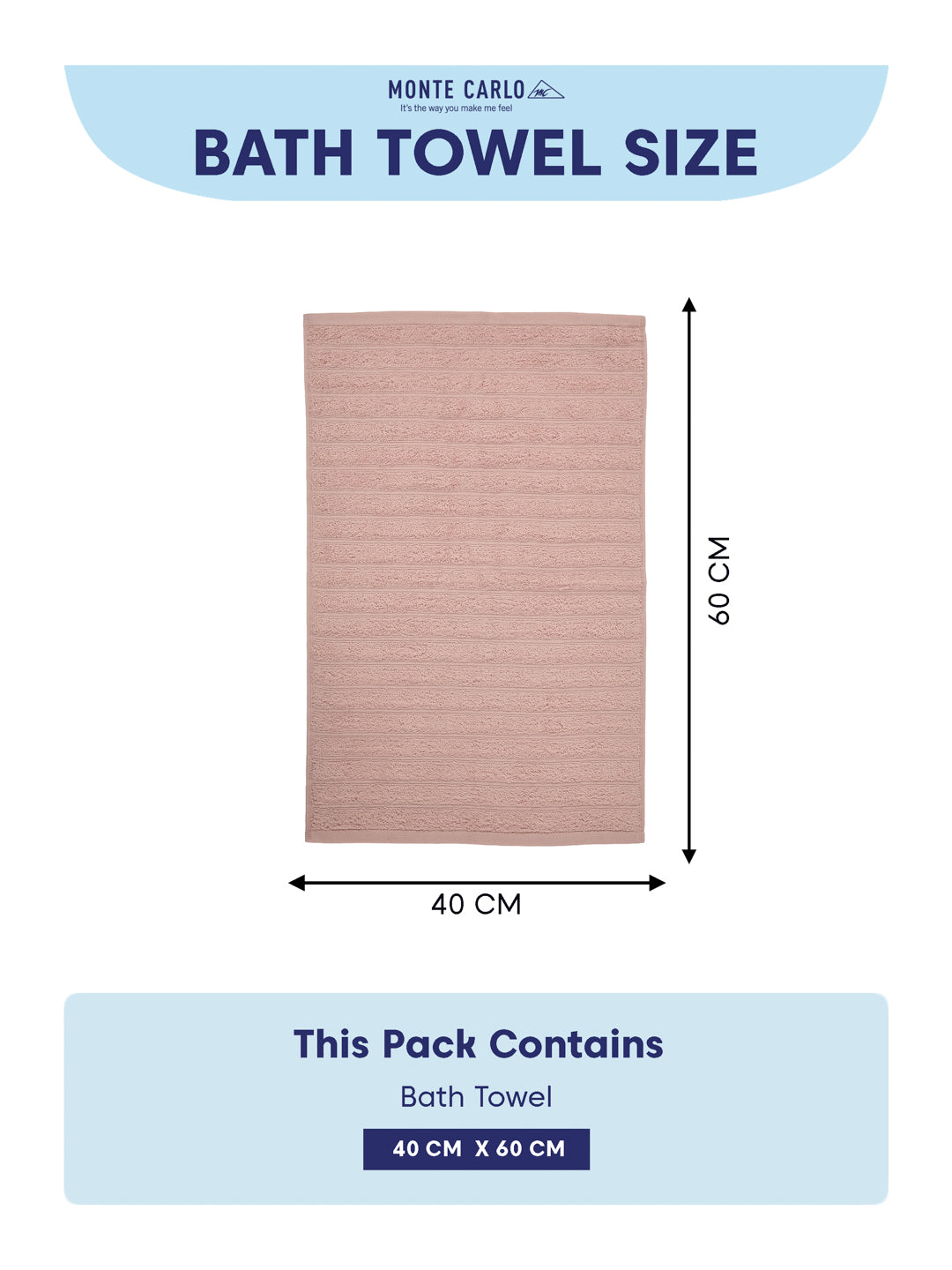 Beige & Pink 100% Cotton Solid 500 GSM Bath Towel Sensations 4 Pc Set Gifting Box Pack