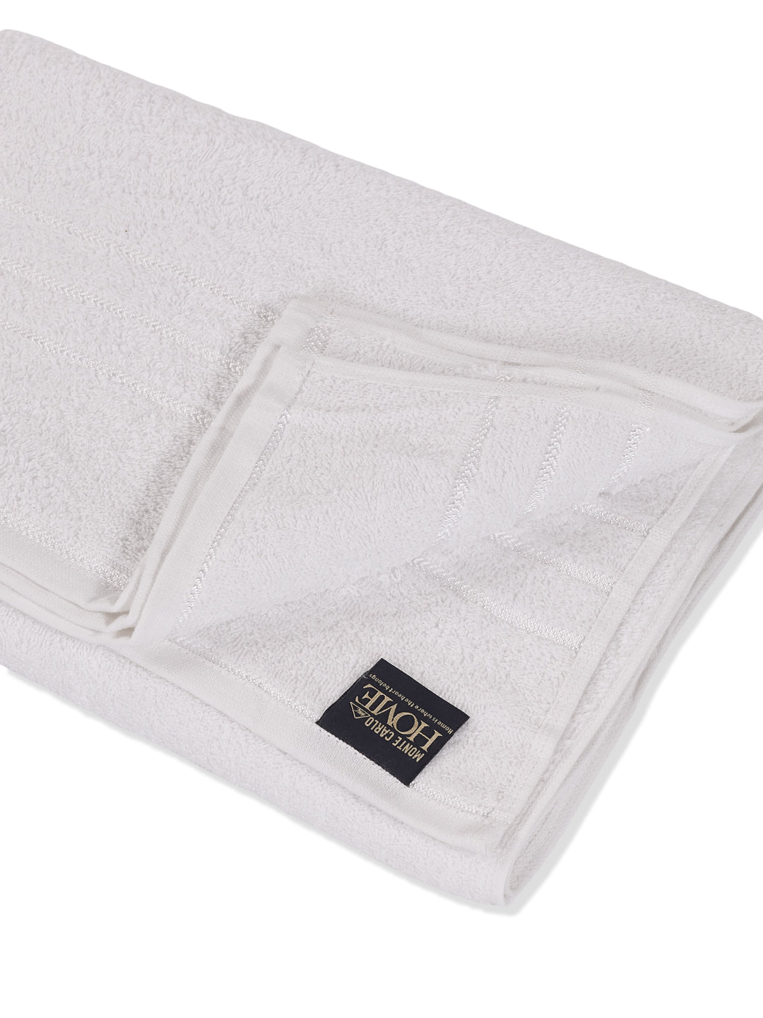 Essential White 100% Cotton Solid 340 GSM Bath Towel Soho 1 Pc Pvc Pack