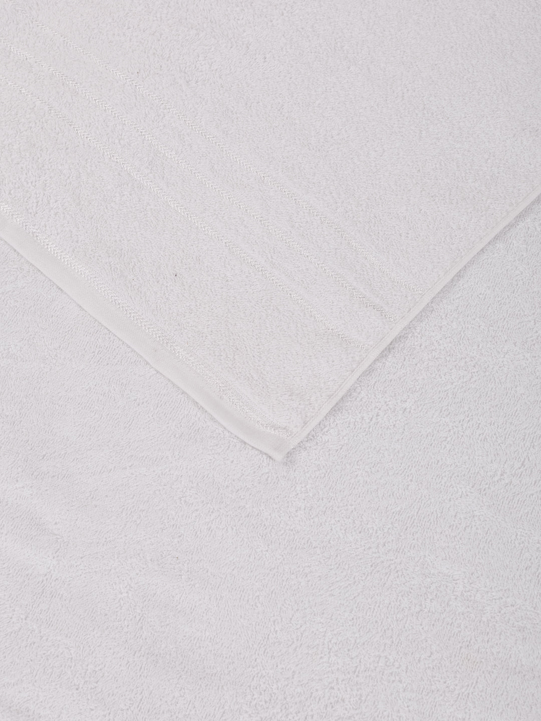 Essential White 100% Cotton Solid 340 GSM Bath Towel Soho 1 Pc Pvc Pack