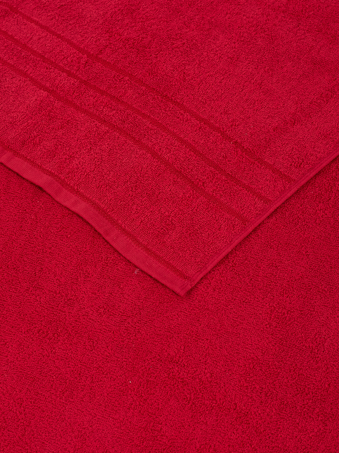 Essential Maroon 100% Cotton Solid 340 GSM Bath Towel Soho 1 Pc Pvc Pack