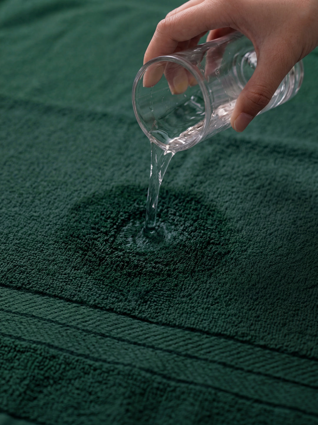 Essential Green 100% Cotton Solid 340 GSM Bath Towel Soho 1 Pc Pvc Pack