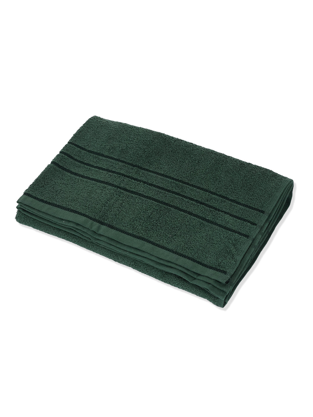 Essential Green 100% Cotton Solid 340 GSM Bath Towel Soho 1 Pc Pvc Pack