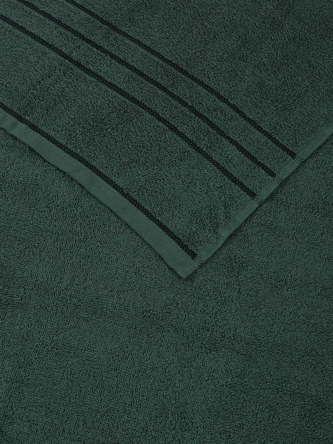 Essential Green 100% Cotton Solid 340 GSM Bath Towel Soho 1 Pc Pvc Pack
