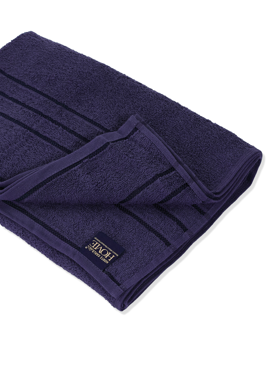 Essential Navy Blue 100% Cotton Solid 340 GSM Bath Towel Soho 1 Pc Pvc Pack