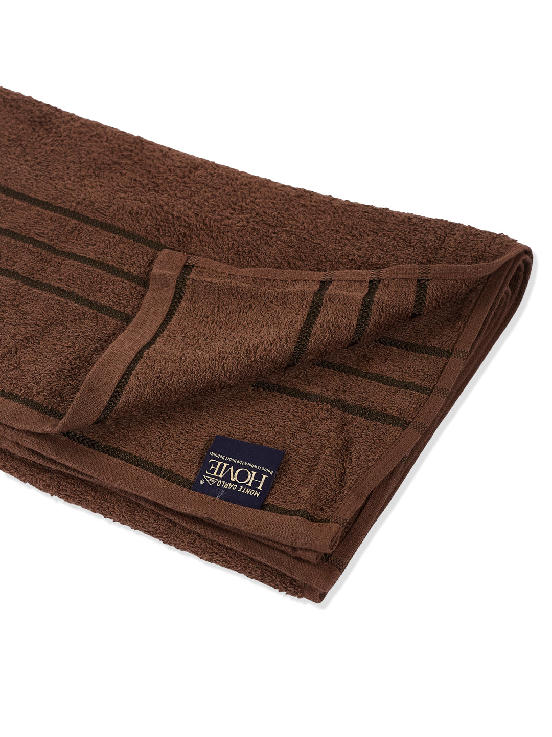 Essential Dark Brown 100% Cotton Solid 340 GSM Bath Towel Soho 1 Pc Pvc Pack