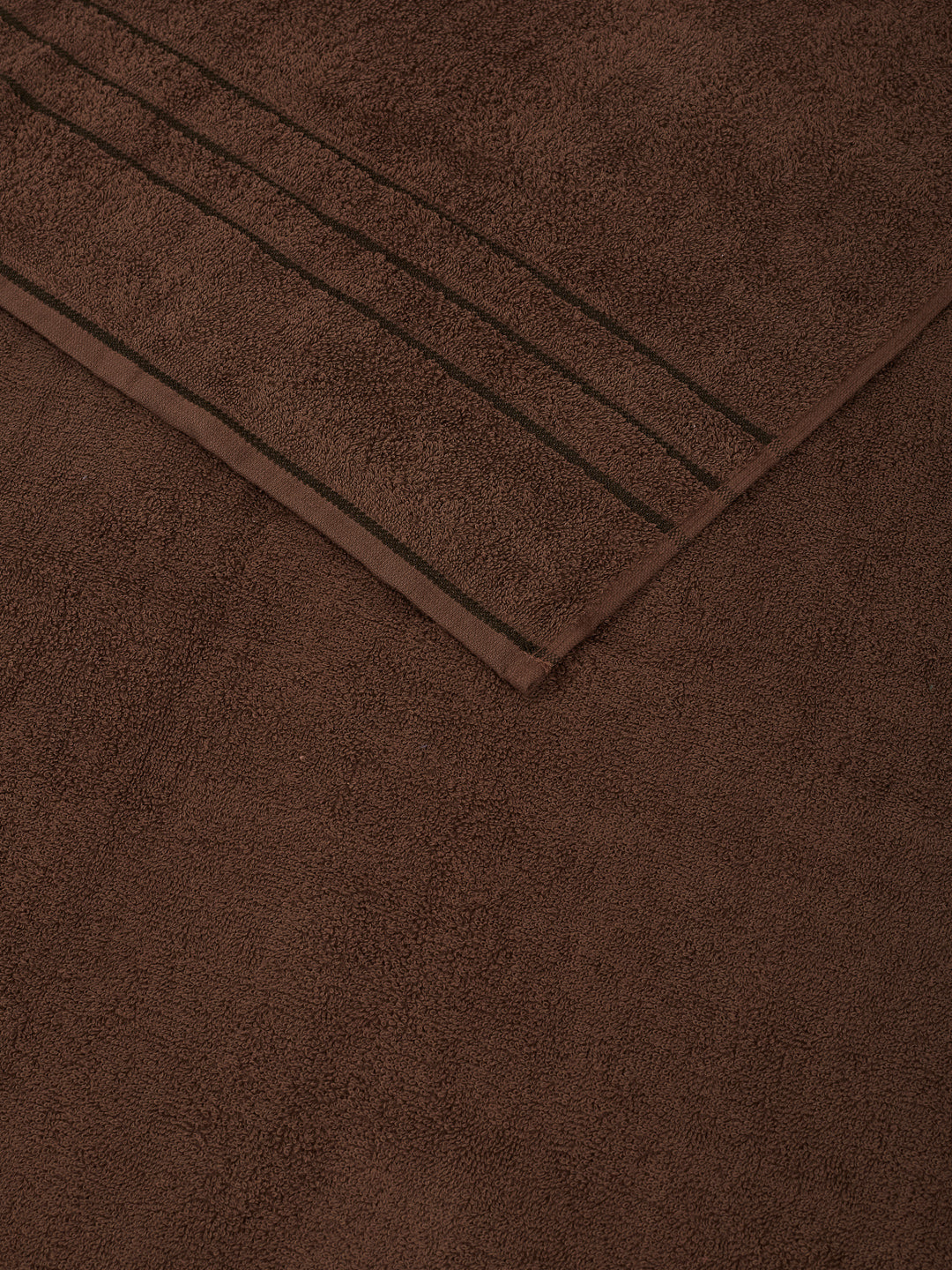 Essential Dark Brown 100% Cotton Solid 340 GSM Bath Towel Soho 1 Pc Pvc Pack