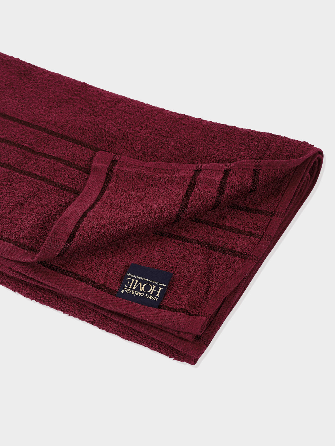 Essential Red 100% Cotton Solid 340 GSM Bath Towel Soho 1 Pc Pvc Pack