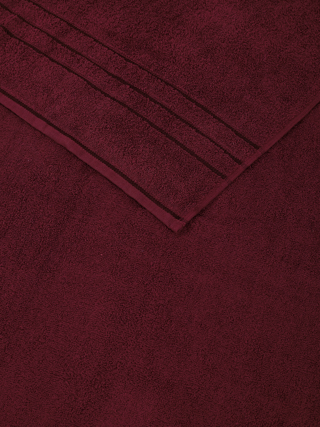 Essential Red 100% Cotton Solid 340 GSM Bath Towel Soho 1 Pc Pvc Pack