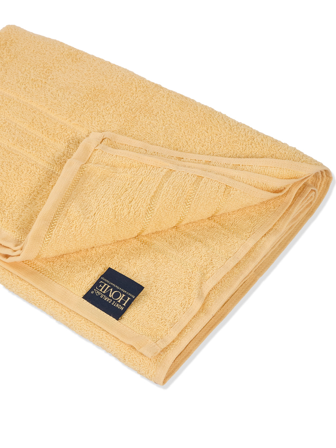 Essential Lemon Yellow 100% Cotton Solid 340 GSM Bath Towel Soho 1 Pc Pvc Pack