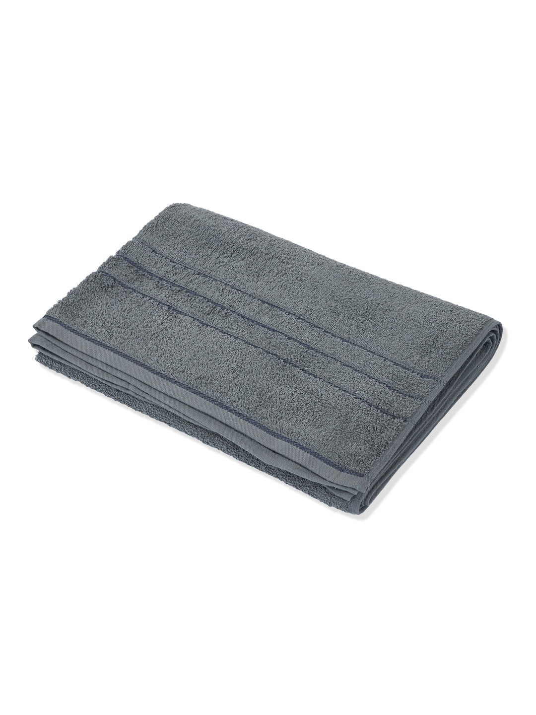 Essential Charcoal 100% Cotton Solid 340 GSM Bath Towel Soho 1 Pc Pvc Pack