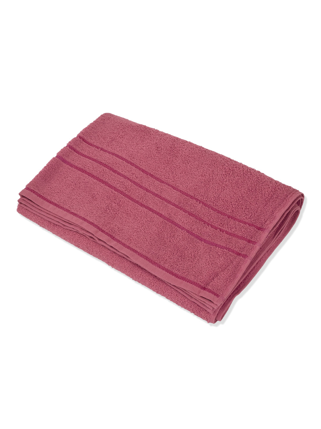 Essential Dusty Rose 100% Cotton Solid 340 GSM Bath Towel Soho 1 Pc Pvc Pack