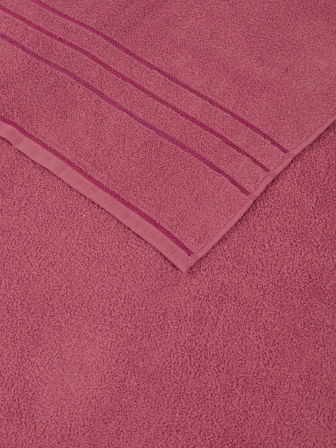 Essential Dusty Rose 100% Cotton Solid 340 GSM Bath Towel Soho 1 Pc Pvc Pack