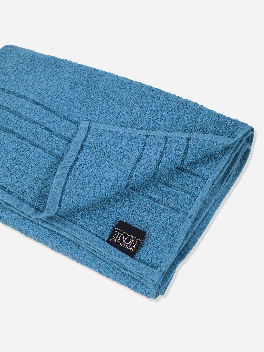 Essential Blue 100% Cotton Solid 340 GSM Bath Towel Soho 1 Pc Pvc Pack