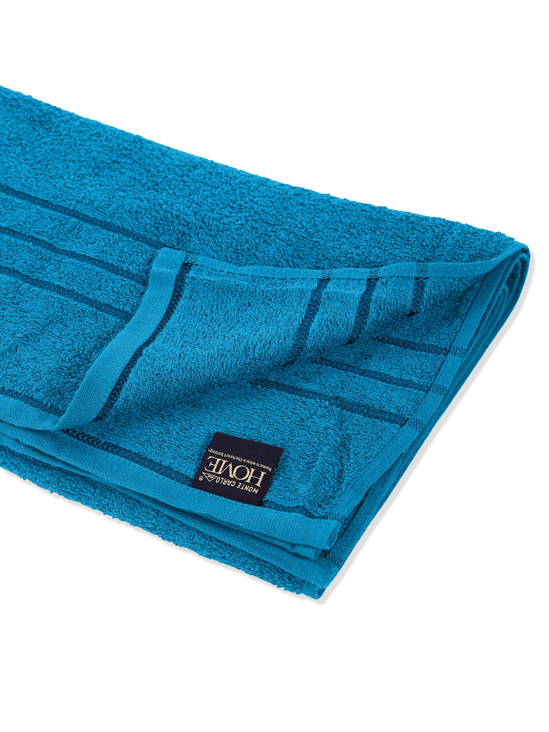 Essential Turquoise Blue 100% Cotton Solid 340 GSM Bath Towel Soho 1 Pc Pvc Pack
