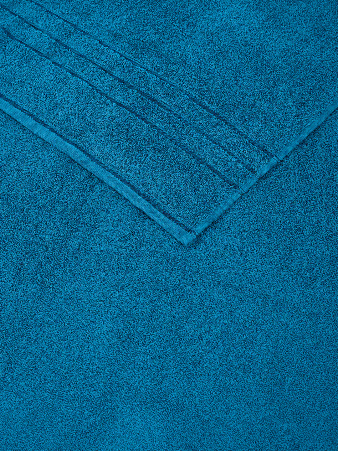 Essential Turquoise Blue 100% Cotton Solid 340 GSM Bath Towel Soho 1 Pc Pvc Pack