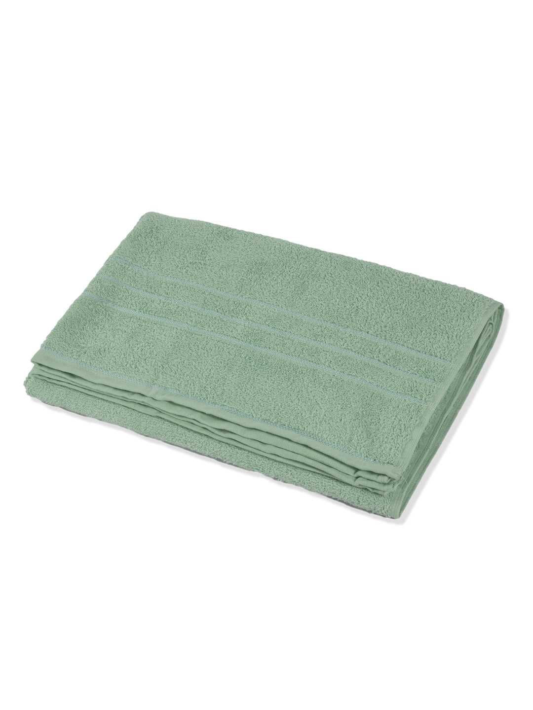 Essential Green 100% Cotton Solid 340 GSM Bath Towel Soho 1 Pc Pvc Pack