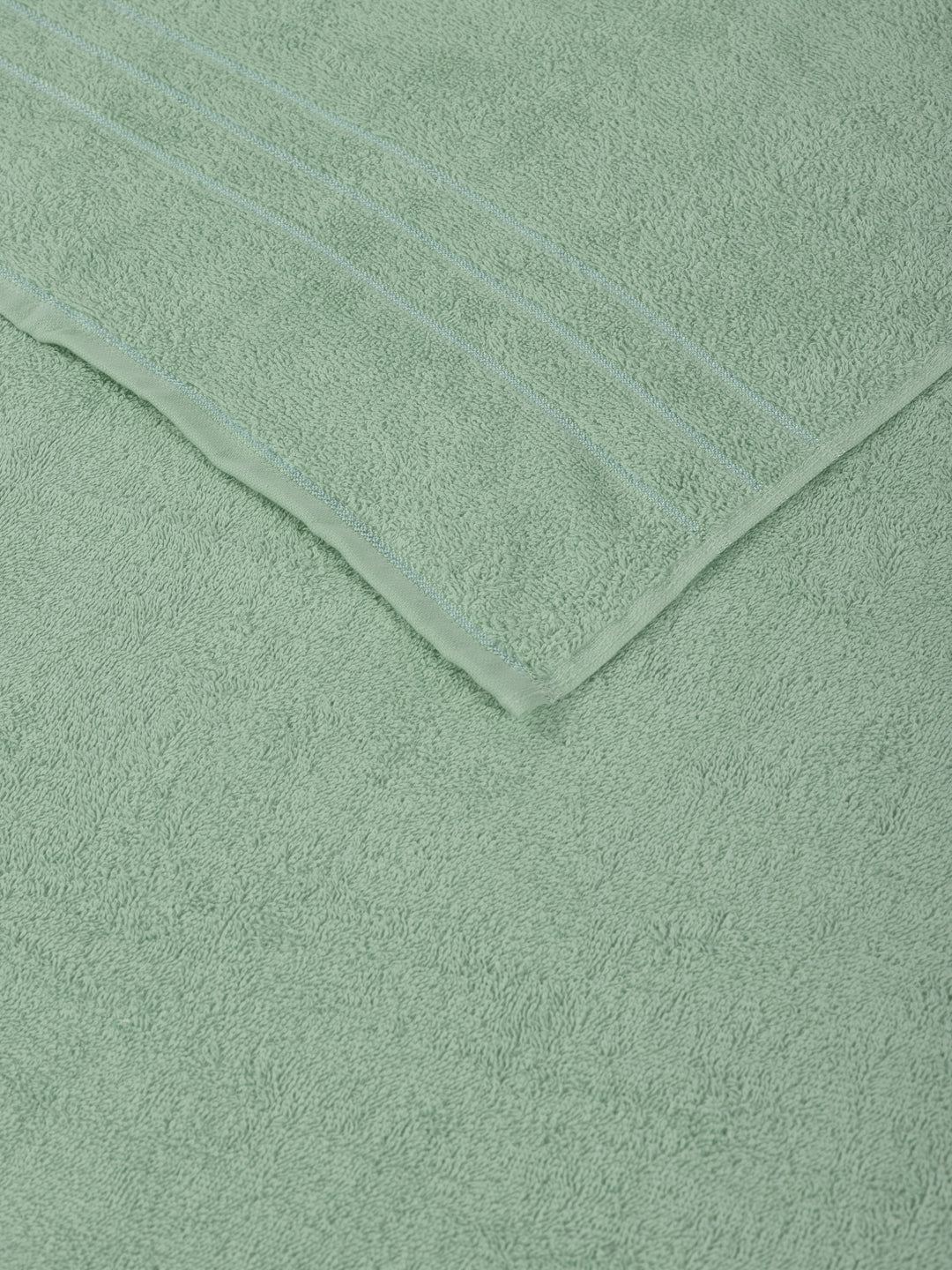 Essential Green 100% Cotton Solid 340 GSM Bath Towel Soho 1 Pc Pvc Pack